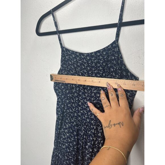 John Galt Navy Cream Floral Colleen Sleeveless Mini Summer Dress Scoop Neckline - Picture 10 of 11